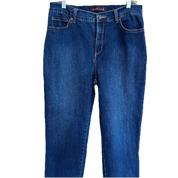 Gloria Vanderbilt Amanda Jeans Womens 10 SHORT Blue Denim Stretch 30x28 - Picture 13 of 14